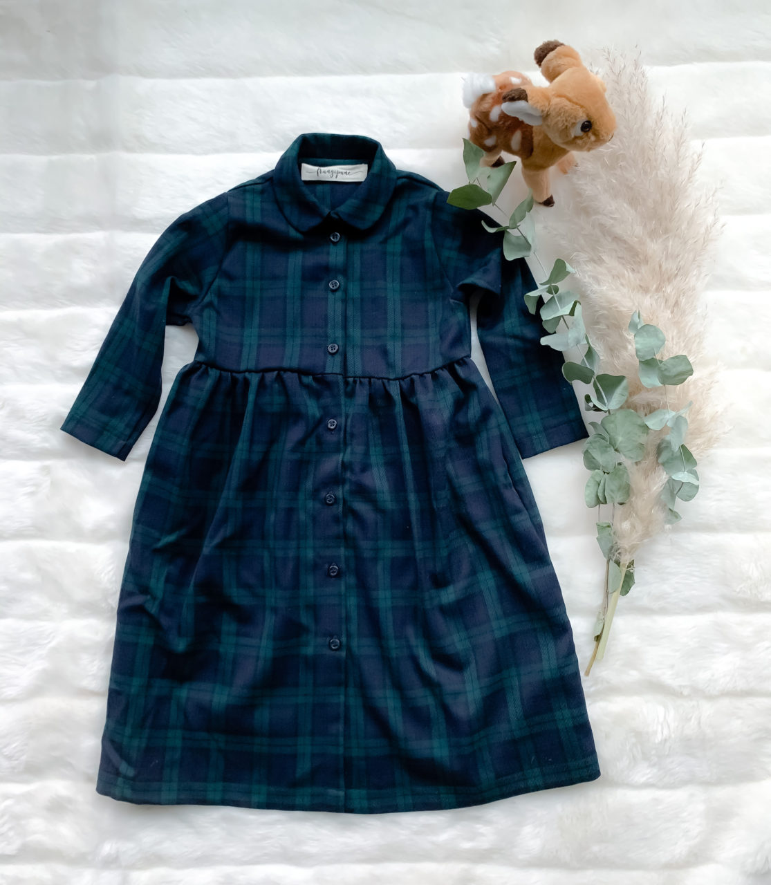 Abito chemisier tartan, MINI MINA 2