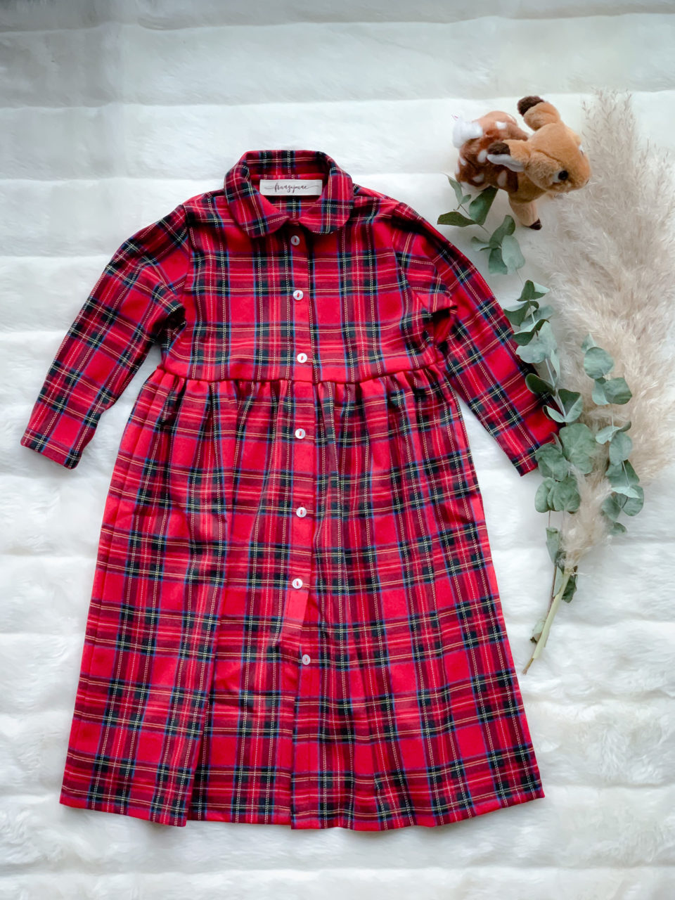 Abito chemisier tartan, MINI MINA 3