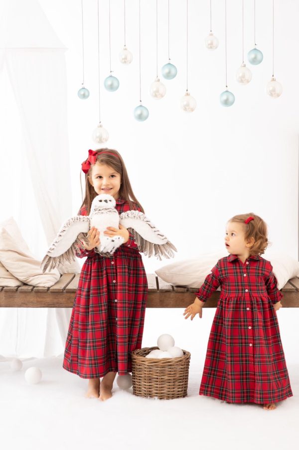 Abito chemisier tartan, MINI MINA