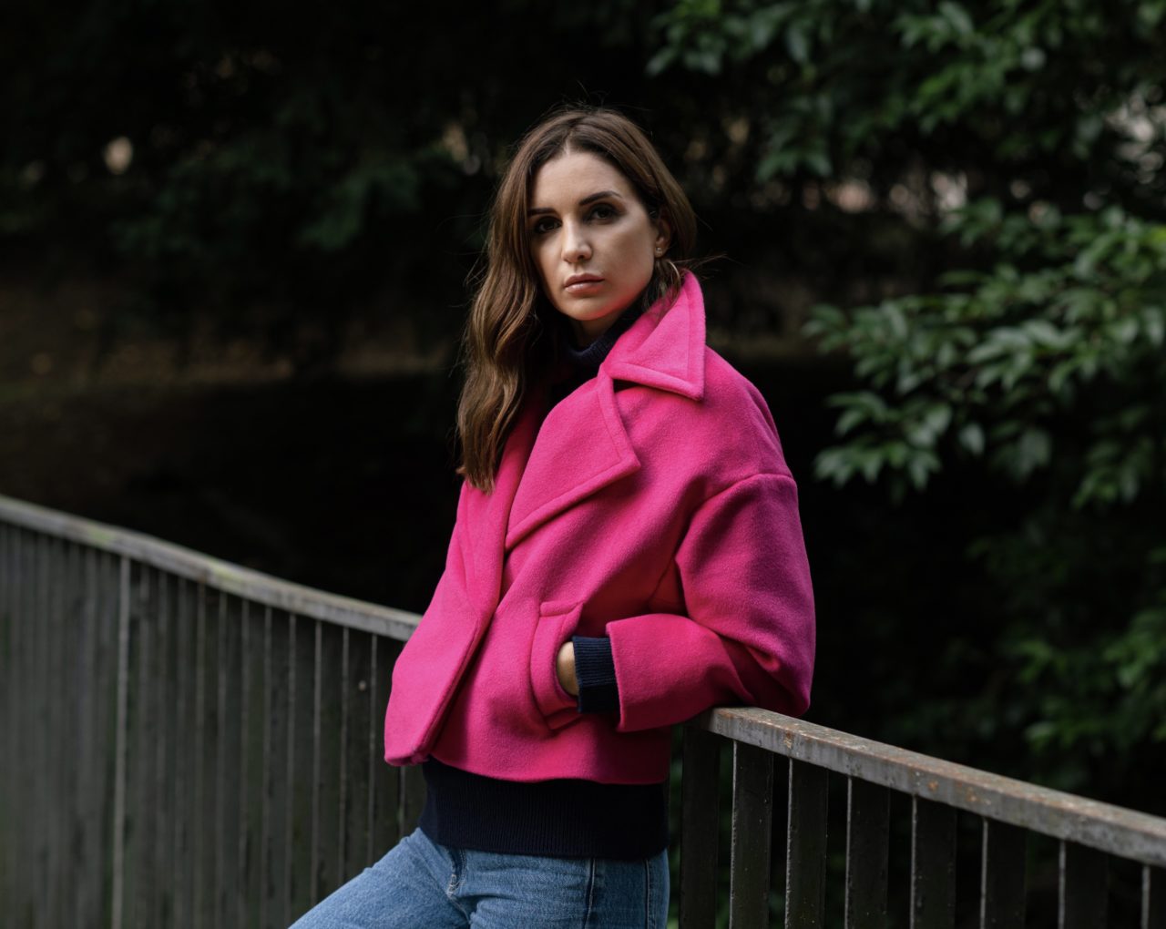 Caban corto fucsia, GISELLE 1