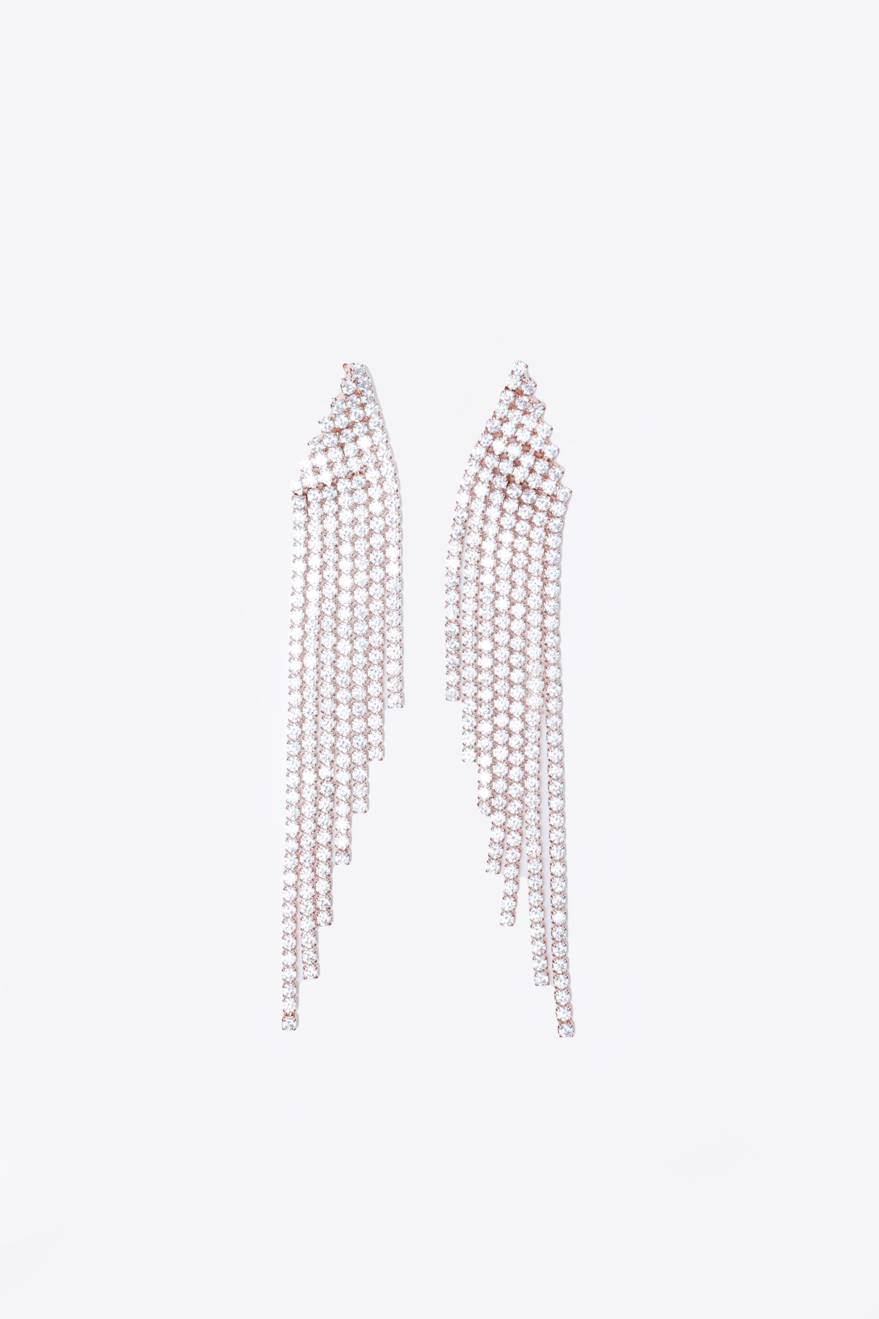 Orecchini cascata di strass con castone - Abbigliamento - Alby P. Moda